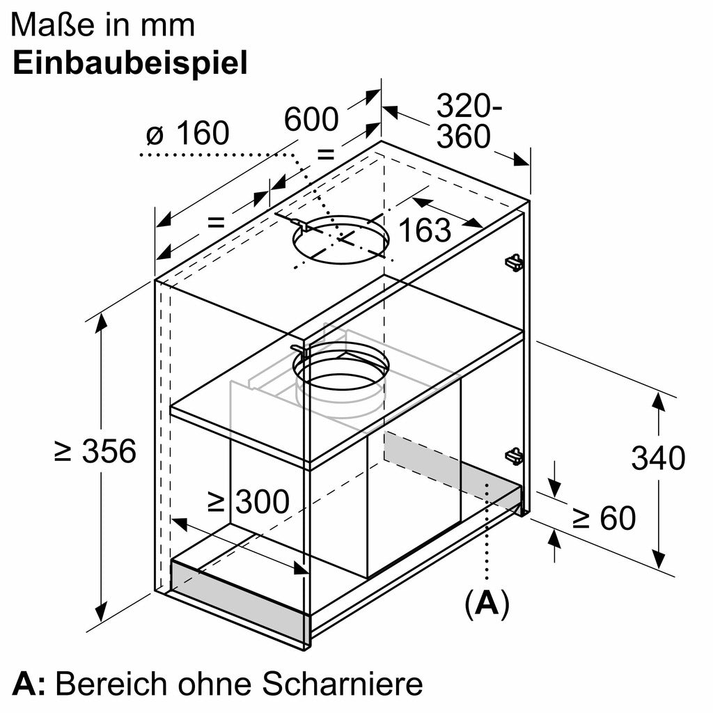Cappa di design integrata iQ500 LJ67BAM60