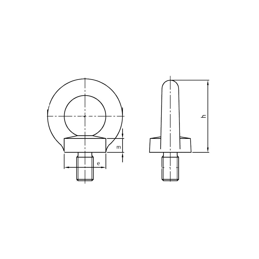 similar to DIN 580 eyebolt C 15 galvanized