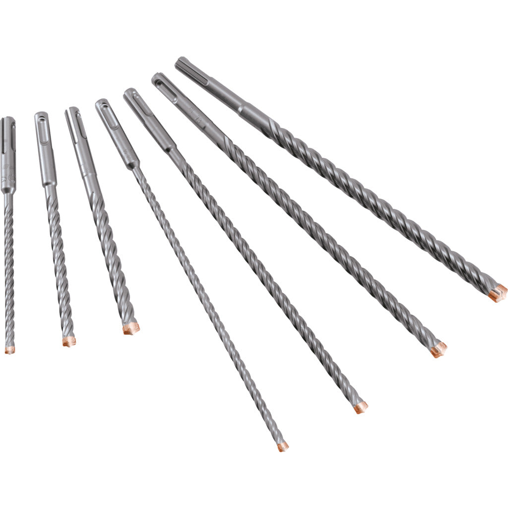 SDS-plus hammer drill bit set "FORCE X" Mix Box / 7 pieces