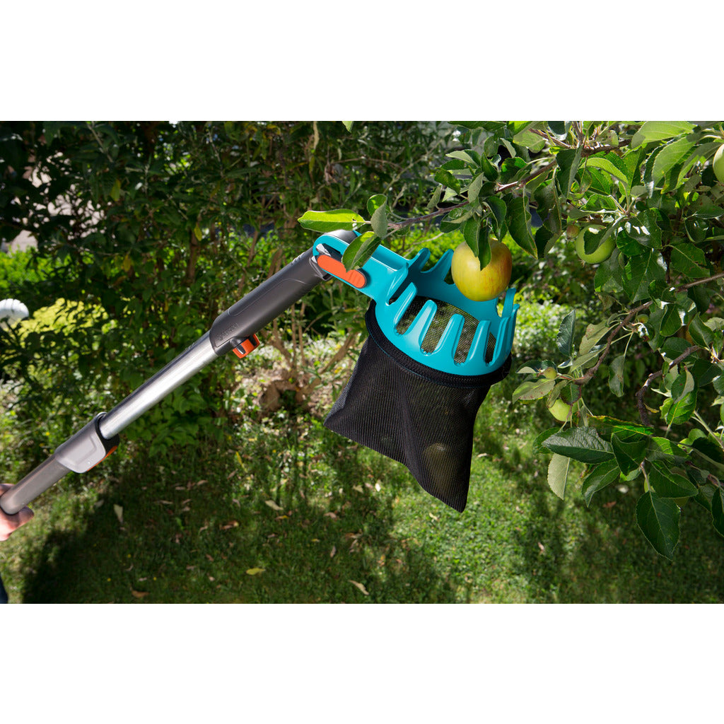 combisystem fruit picker with telescopic handle