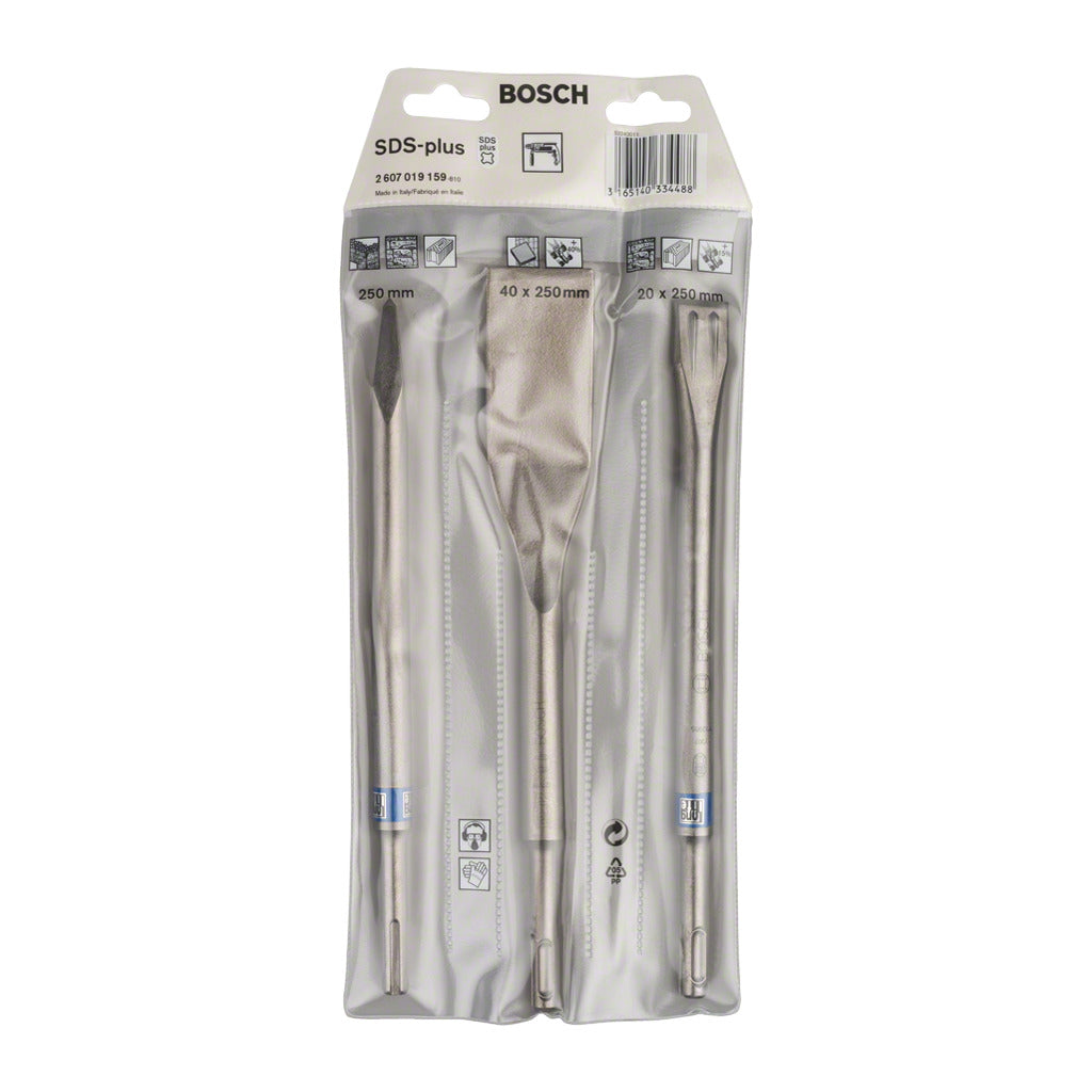 Set di scalpelli SDS-Plus 3 pezzi