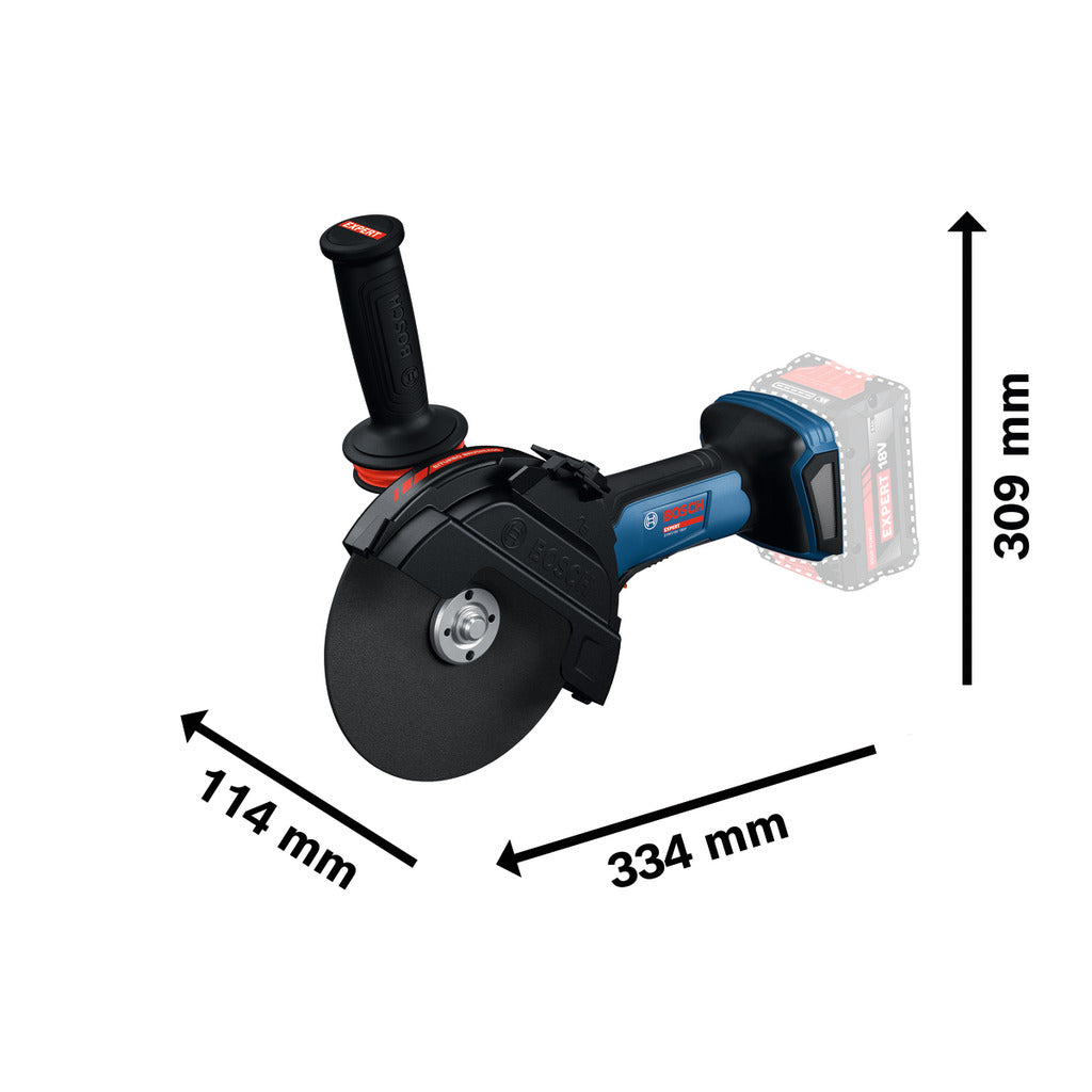 Smerigliatrice angolare a batteria EXWS18V-180P