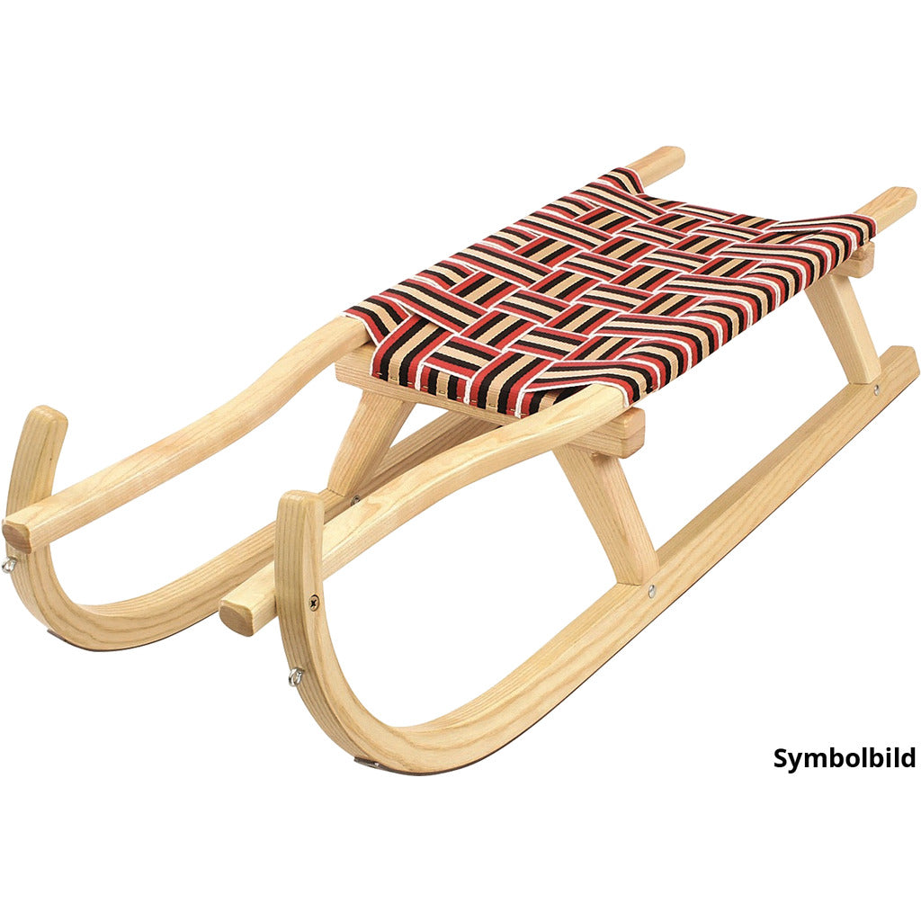 Touring toboggan two-seater with belt seat