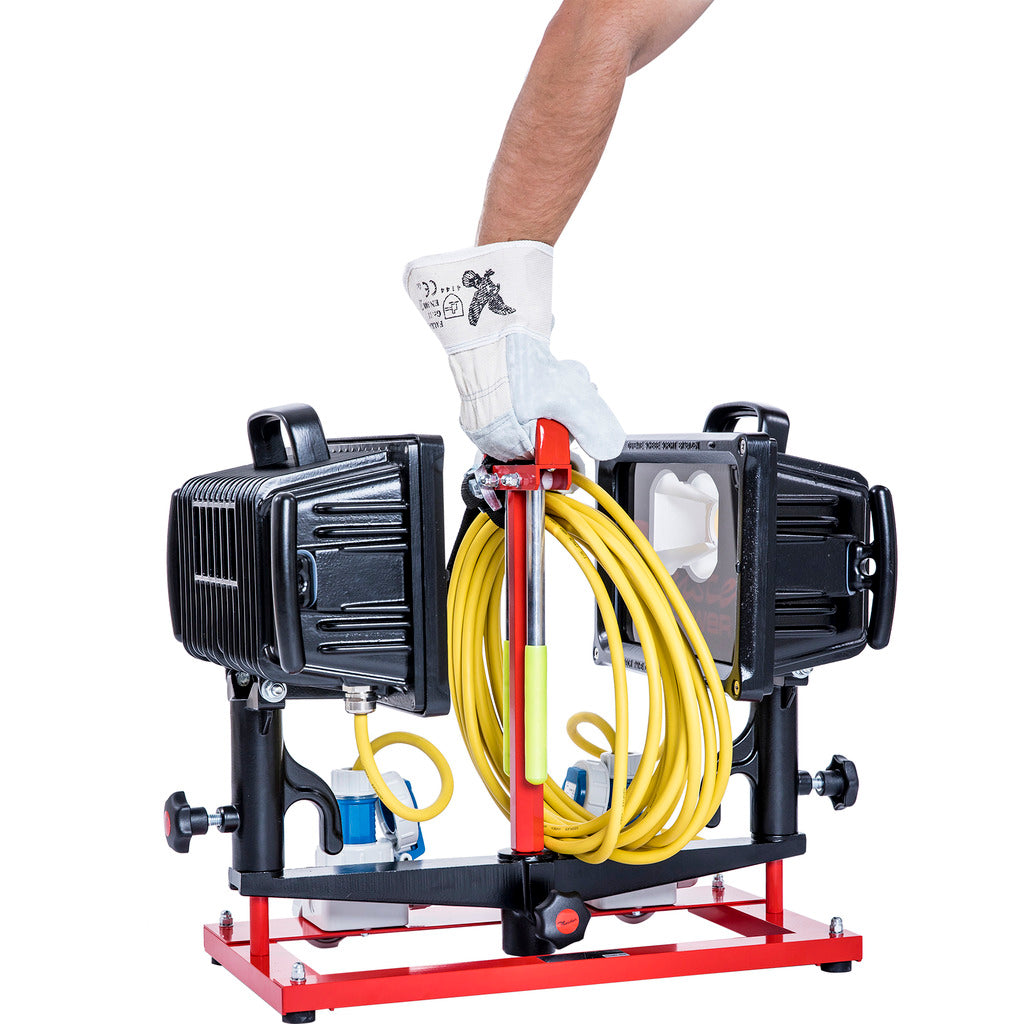 DUO-LIGHT 450 S support module with 2 LED high-performance spotlights 180 AC