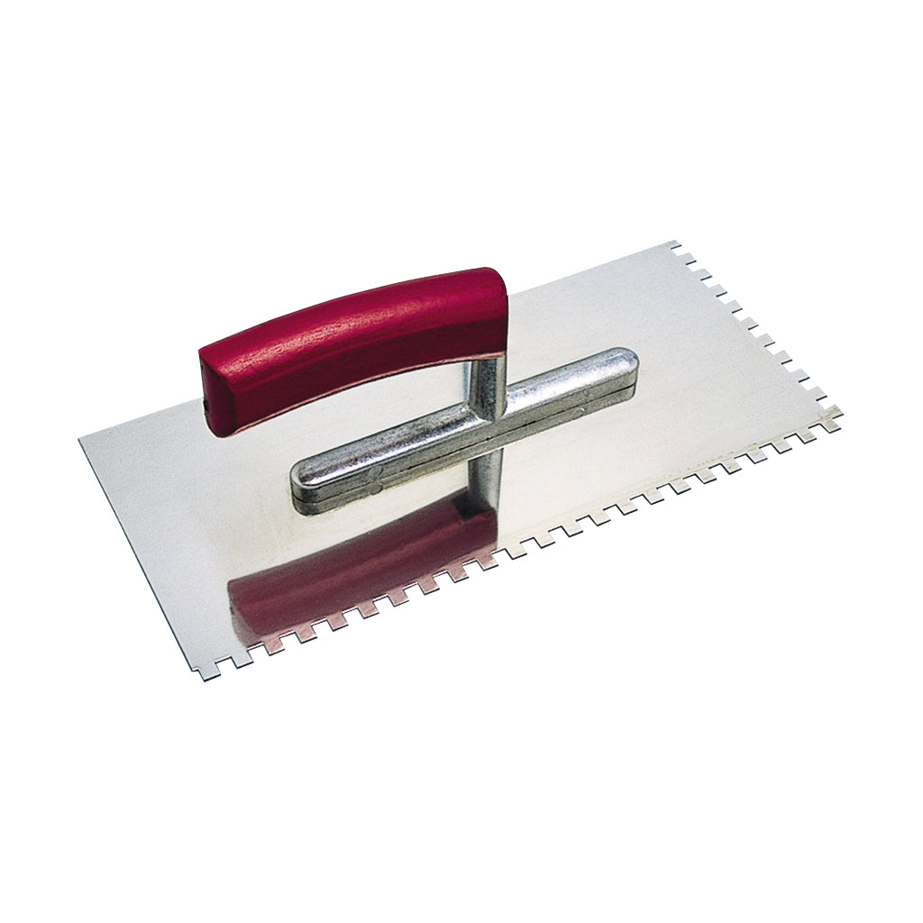 Smoothing trowel serrated / stainless