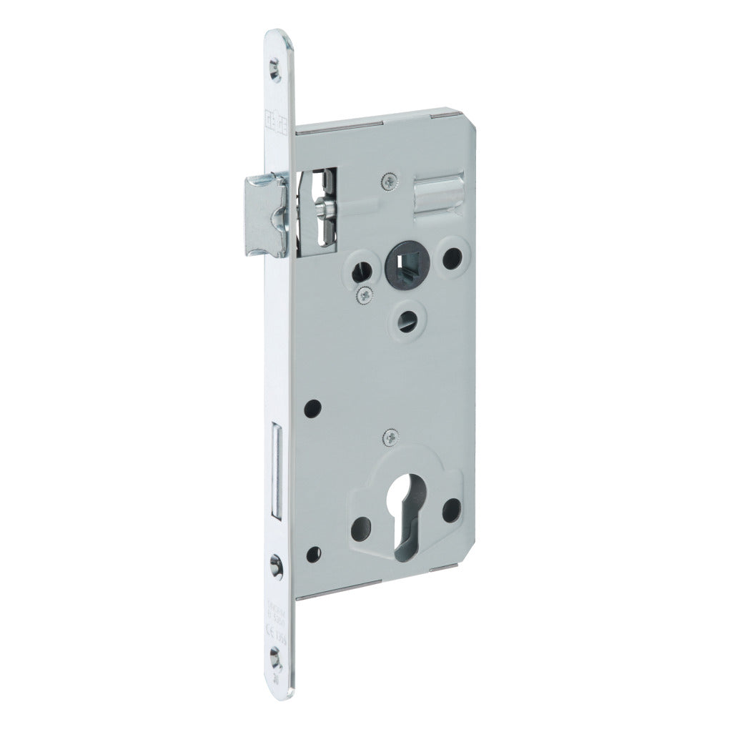 Mortise lock metal latch