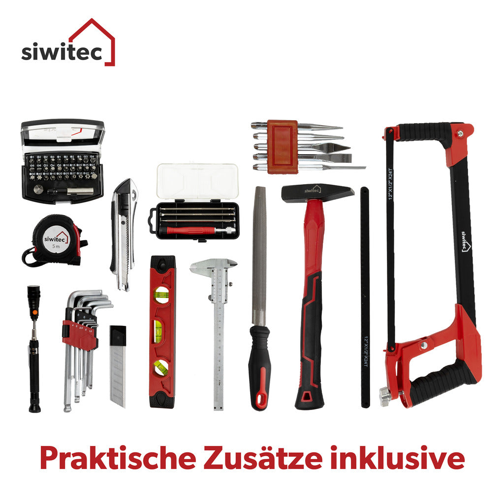 Siwitec tool case / tool CRV / filled / 139 pieces