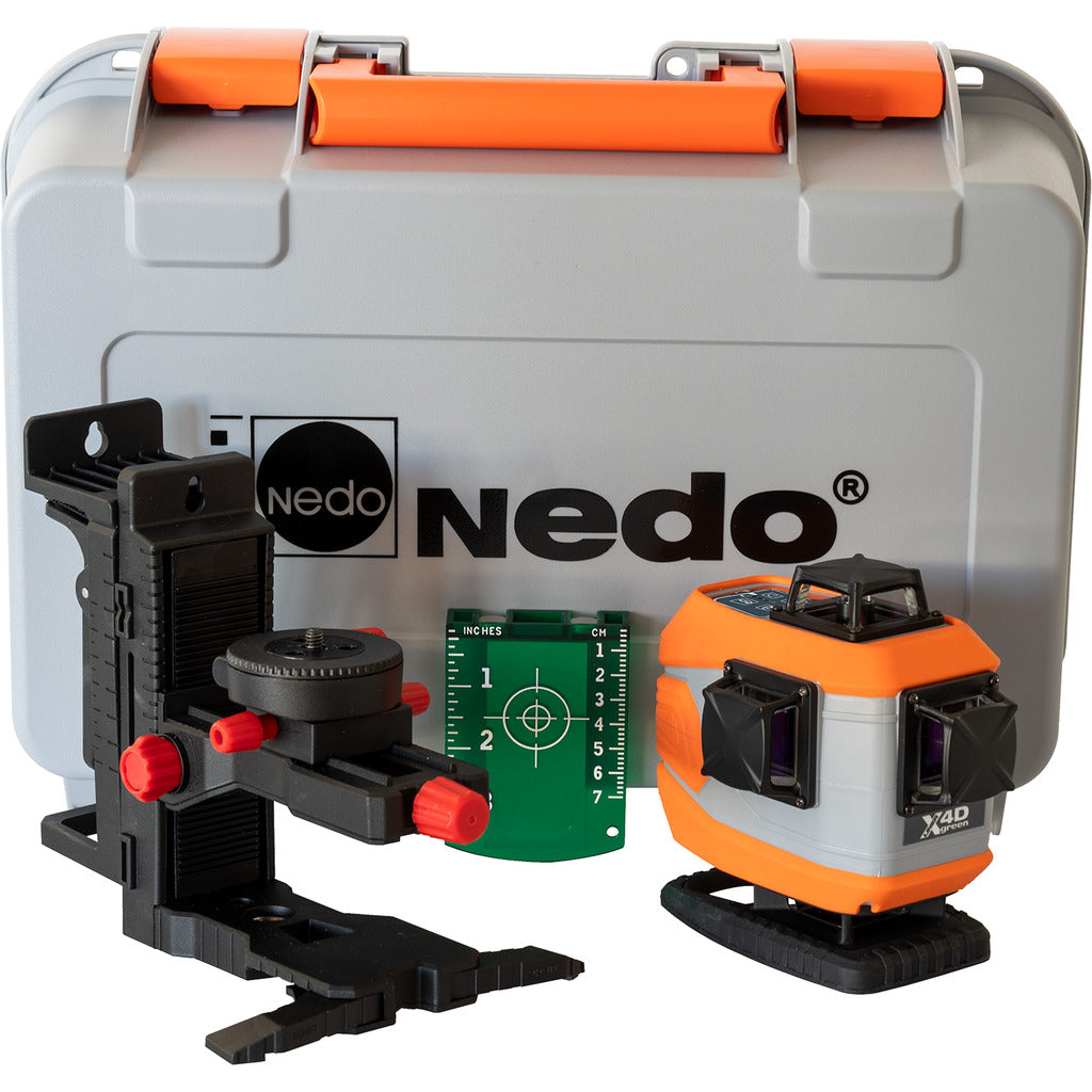 Nedo Multilinien-Laser X-Liner 4D green 4 x 360° Laserlinien