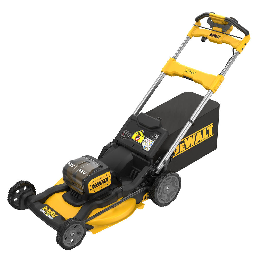 Cordless lawn mower DCMWSP 156 N 67L 2x18 Volt