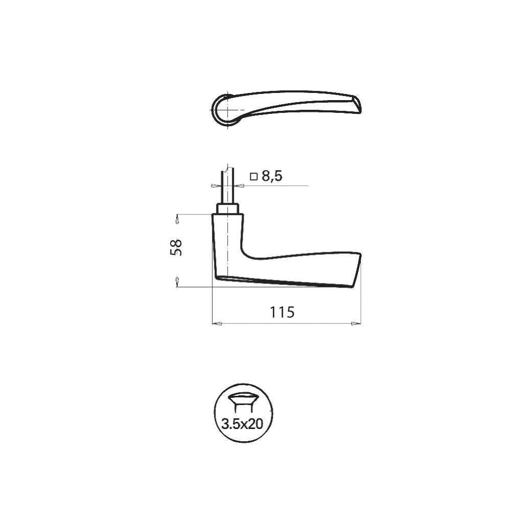 Handle model 1000 Favorit