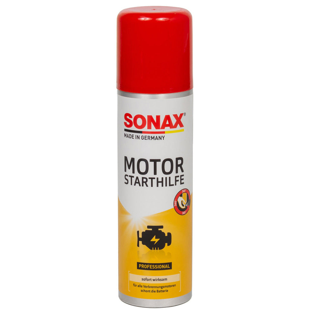 Engine starting aid spray