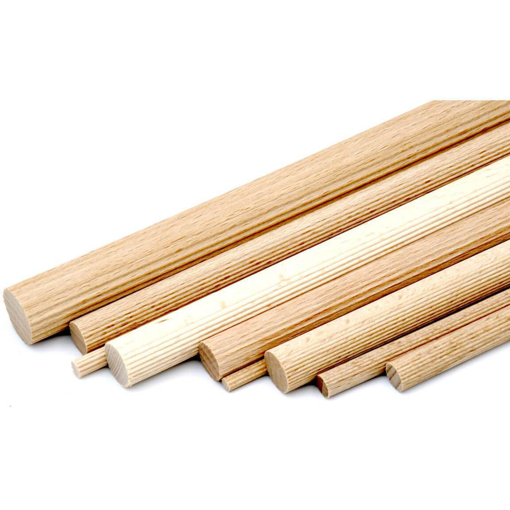 Dowel rod grooved