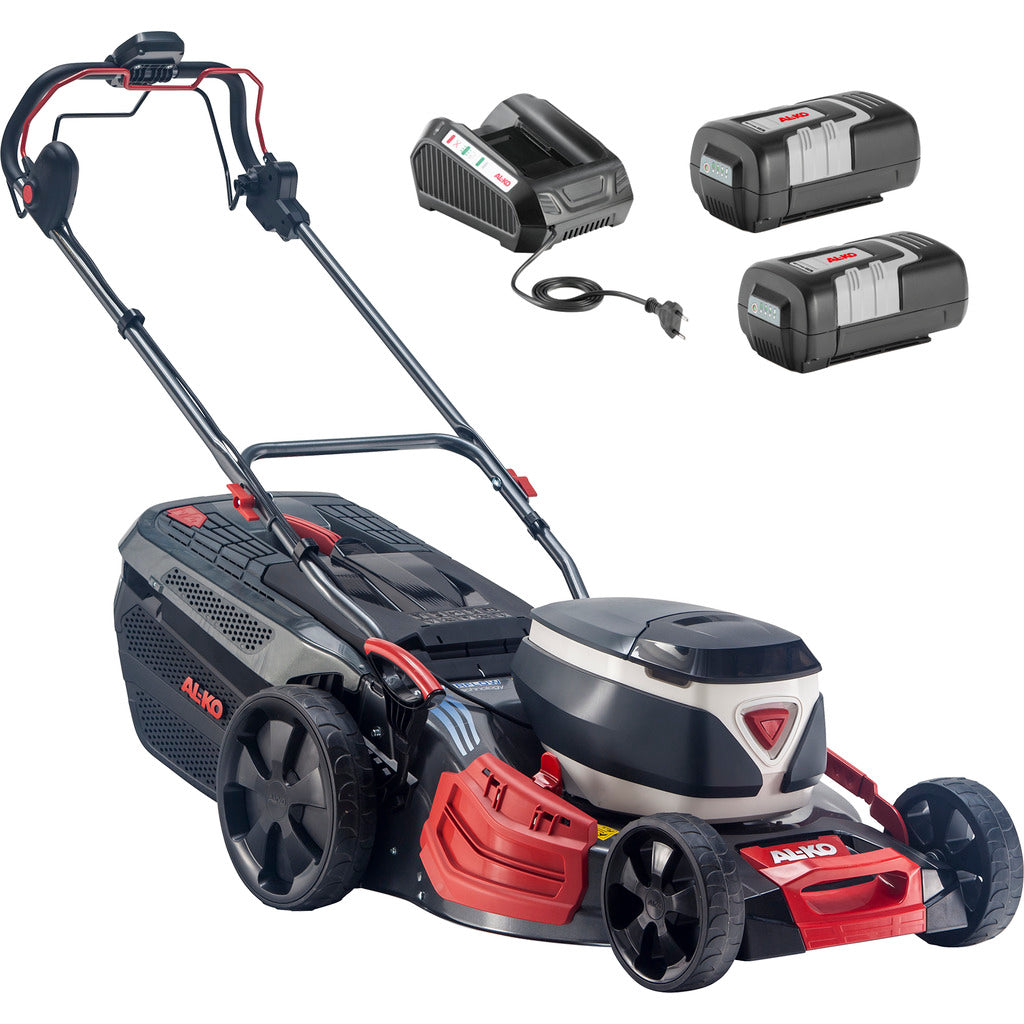 AL-KO cordless lawn mower Premium 512 Li VS-W / with 2 batteries and charger