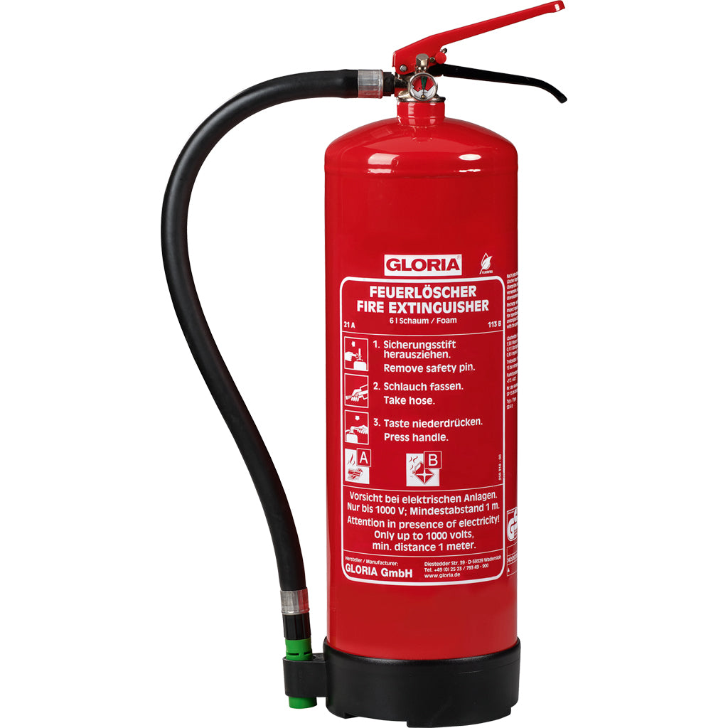 Foam permanent pressure fire extinguisher SD 6 E / fluorine-free foam
