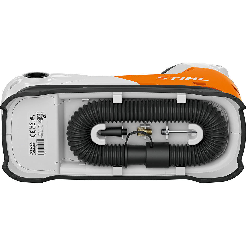 Stihl KOA 20 cordless compressor with AS 2 battery and charger