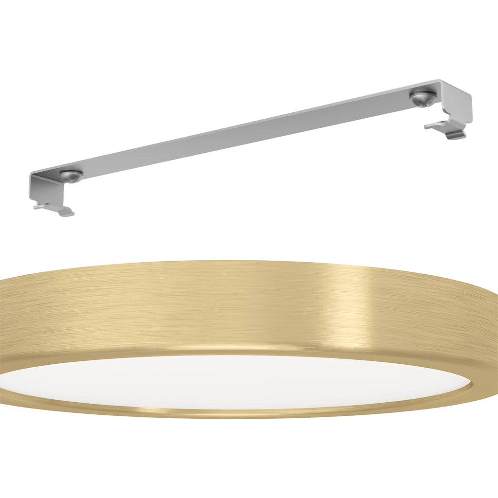 Eglo surface-mounted light FUEVA 5, 210 mm / brushed brass, round