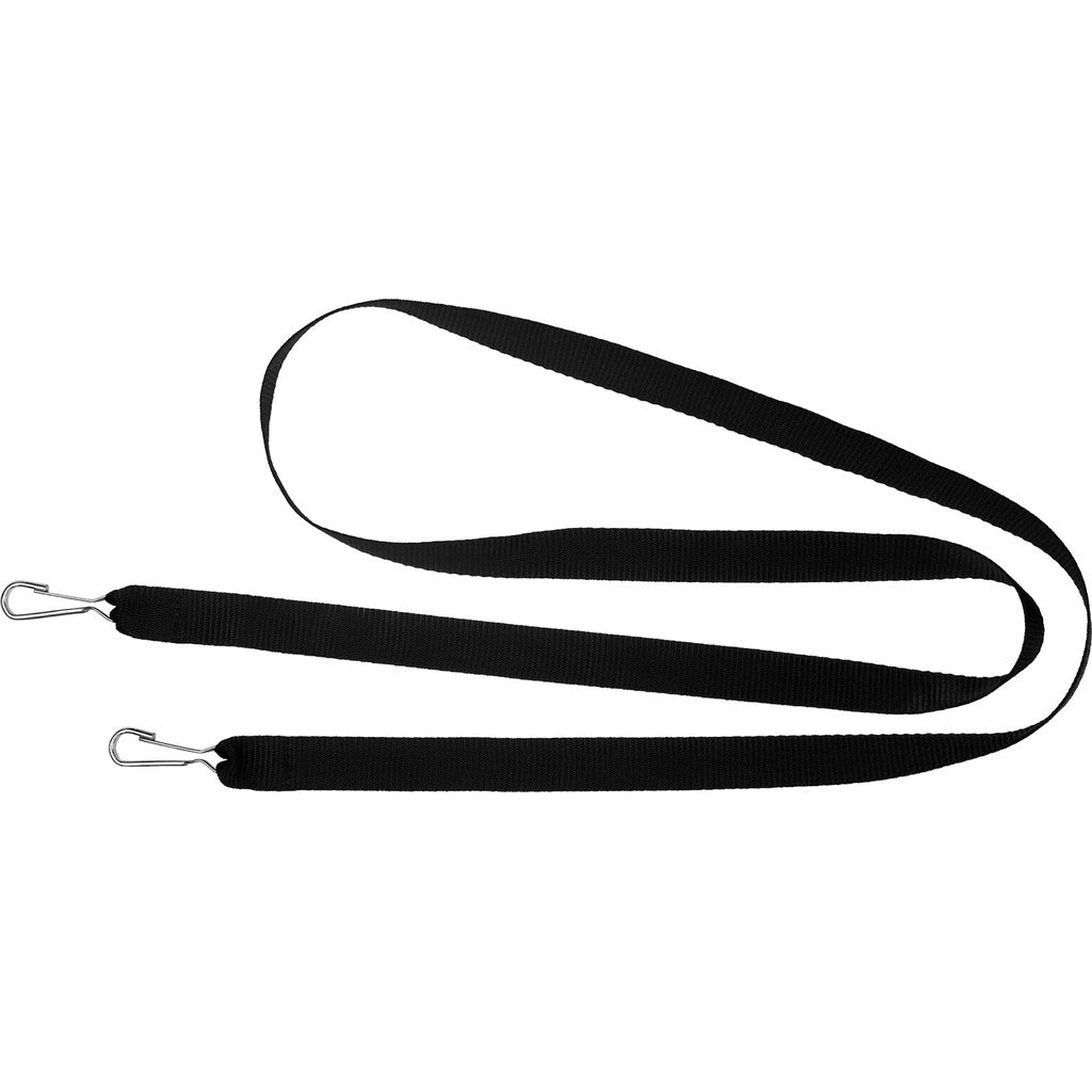 Toboggan pull strap with carabiner