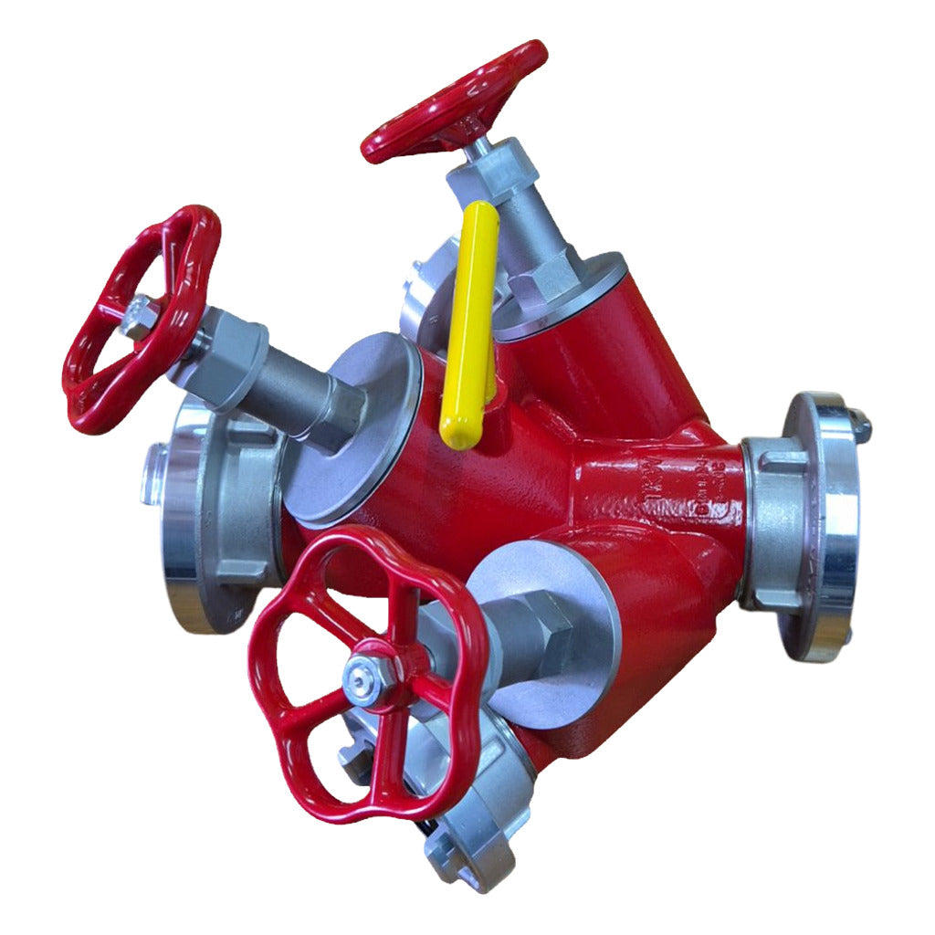 Manifold with valve shut-off B-CBC / DIN 14345