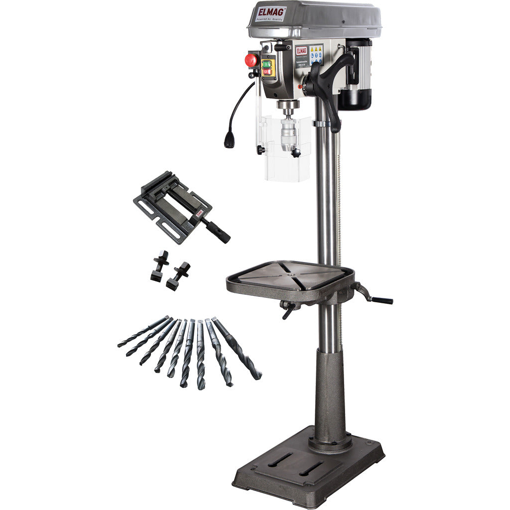 Keilriemen-Säulenbohrmaschine Modell KBM 25 SN - Set Aktion