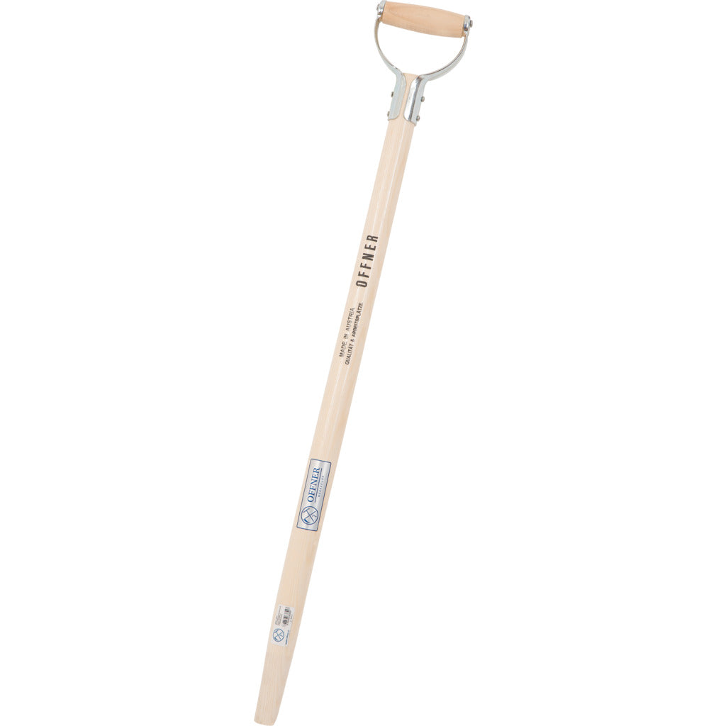 Spade fork handle with iron D-handle