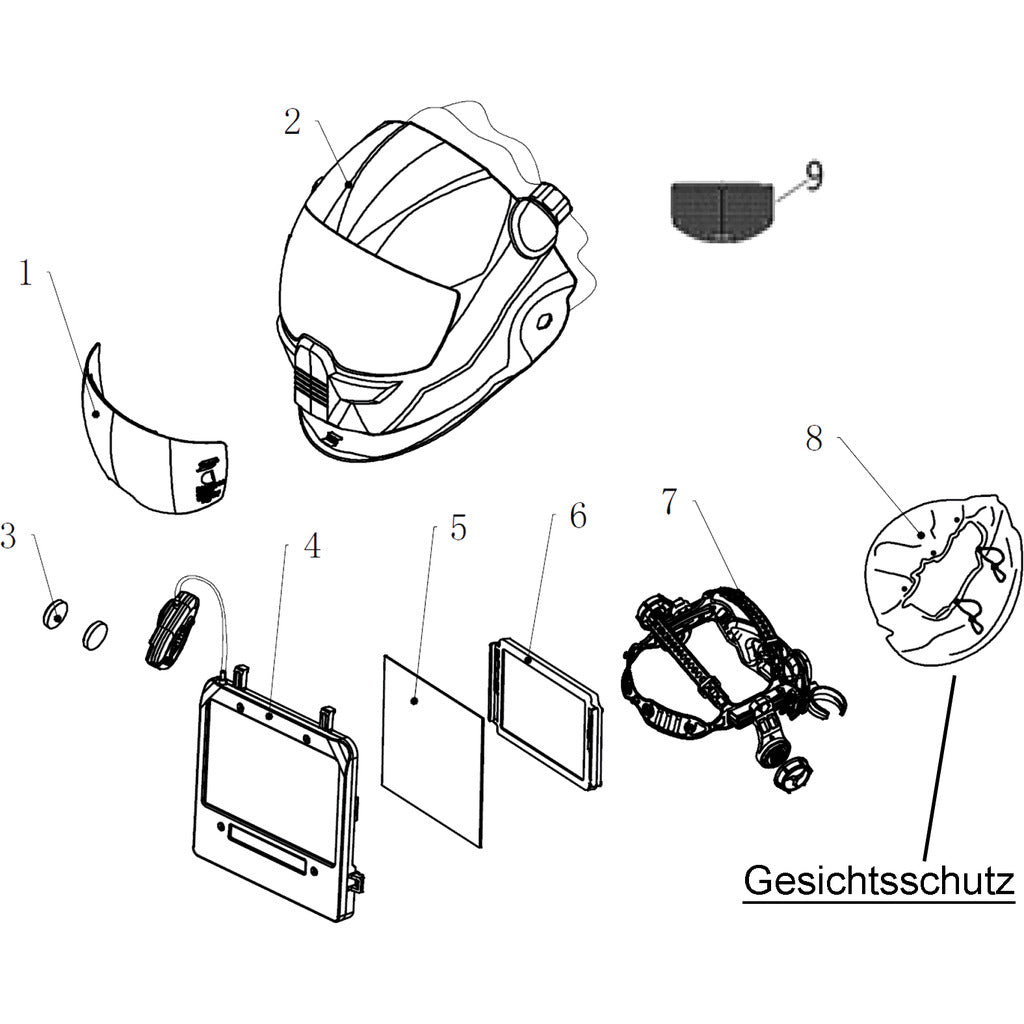 ESAB Gesichtsschutz / Sentinel A60