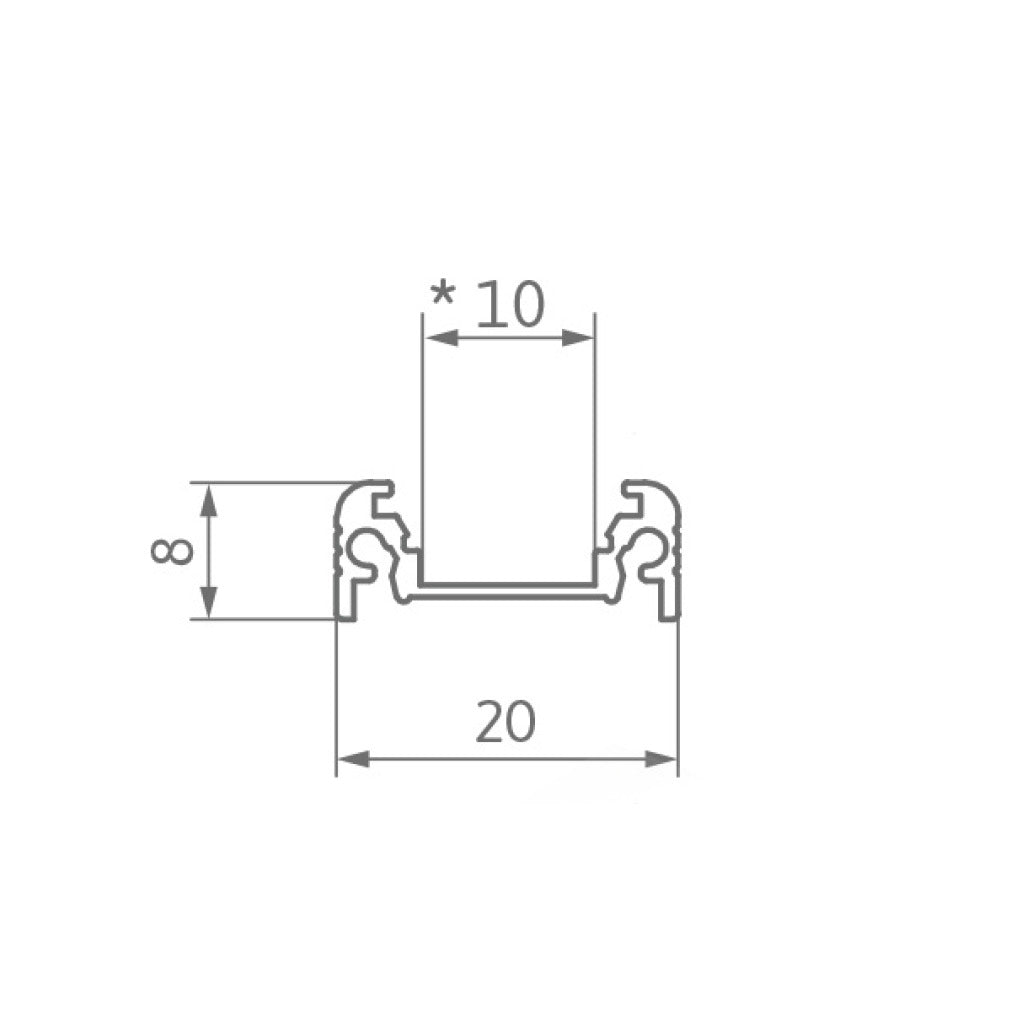 Profil Set für LED Bänder PROF-TOP
