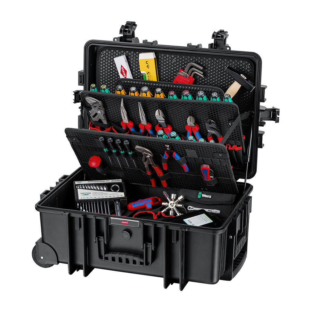 Valigetta portautensili Knipex "Robust45 Move" per meccanica / 82 pezzi