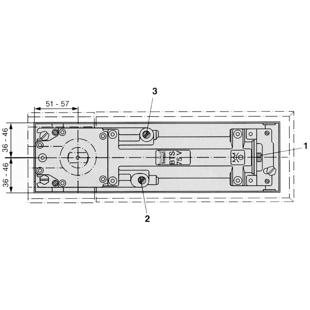 Bodentürschließer BTS 75 V