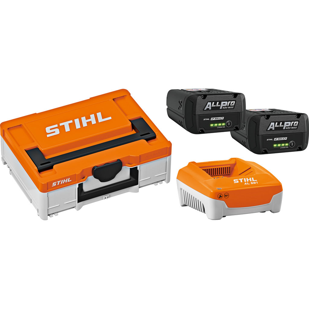 Stihl Akku Box S / 2 x AP 300.0 P & 1 x AL 501
