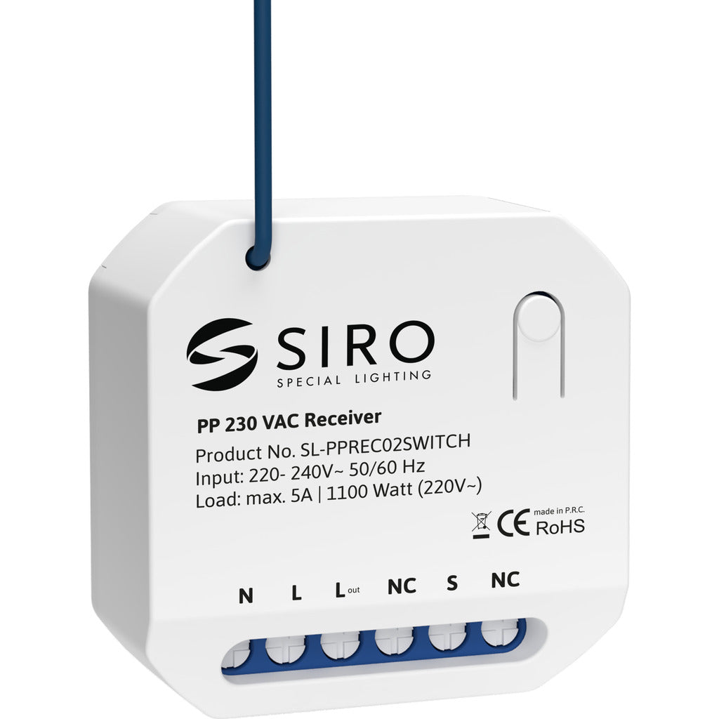 Spingere Potenza MONO ON - OFF Resistenza PP 230 VAC