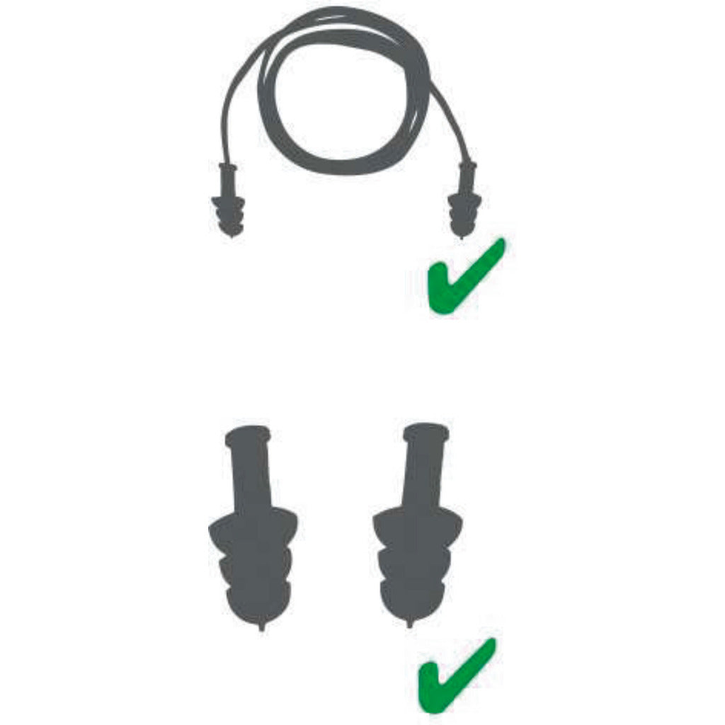 Mehrweg Gehörschutz mit Kordel