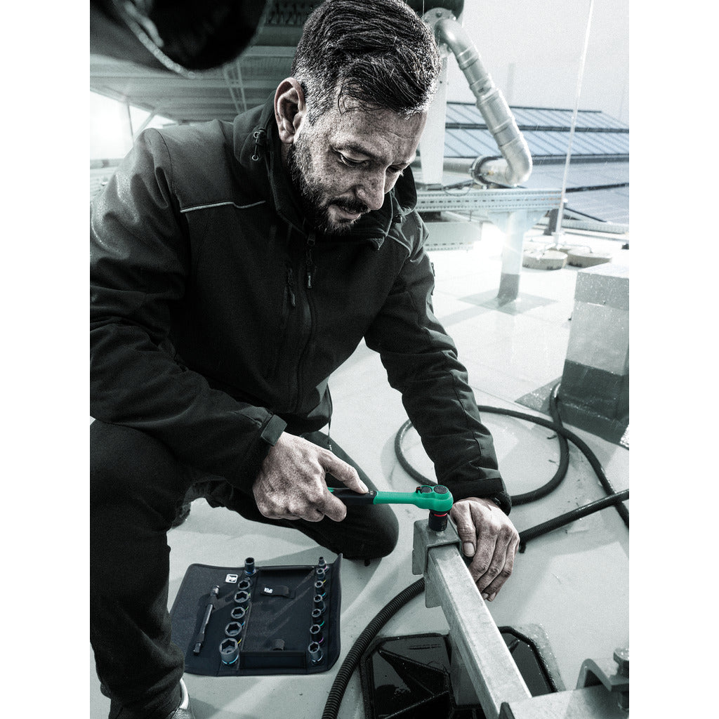 Zyklop Comfort Knarrensatz 8100 SB 12 / 16-teilig / Umschalthebel, 3/8", metrisch