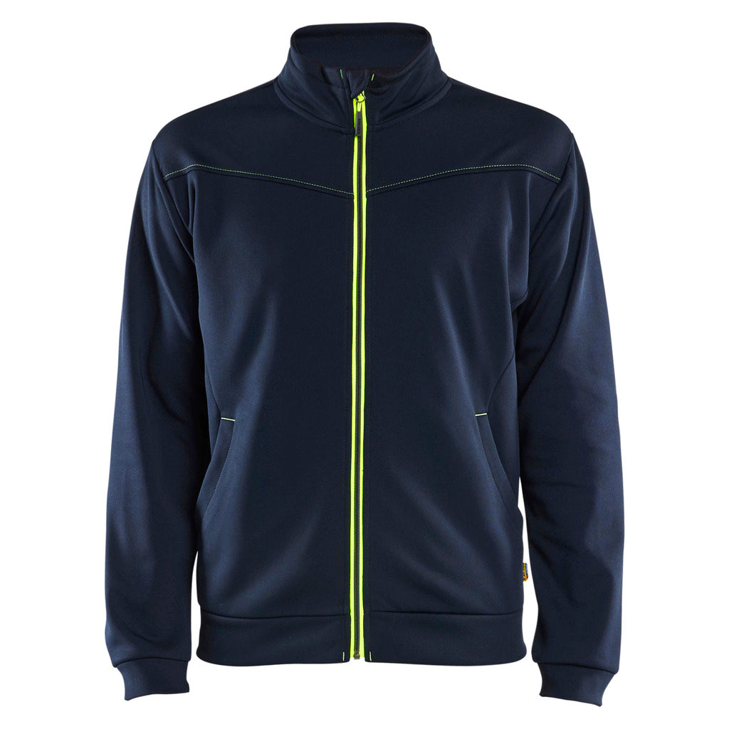 Sweatjacke High Vis mit Zip