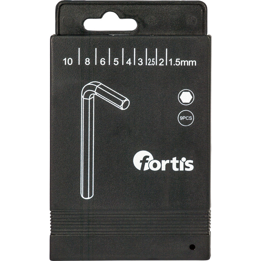 Allen key set for hexagon sockets / 9 pieces
