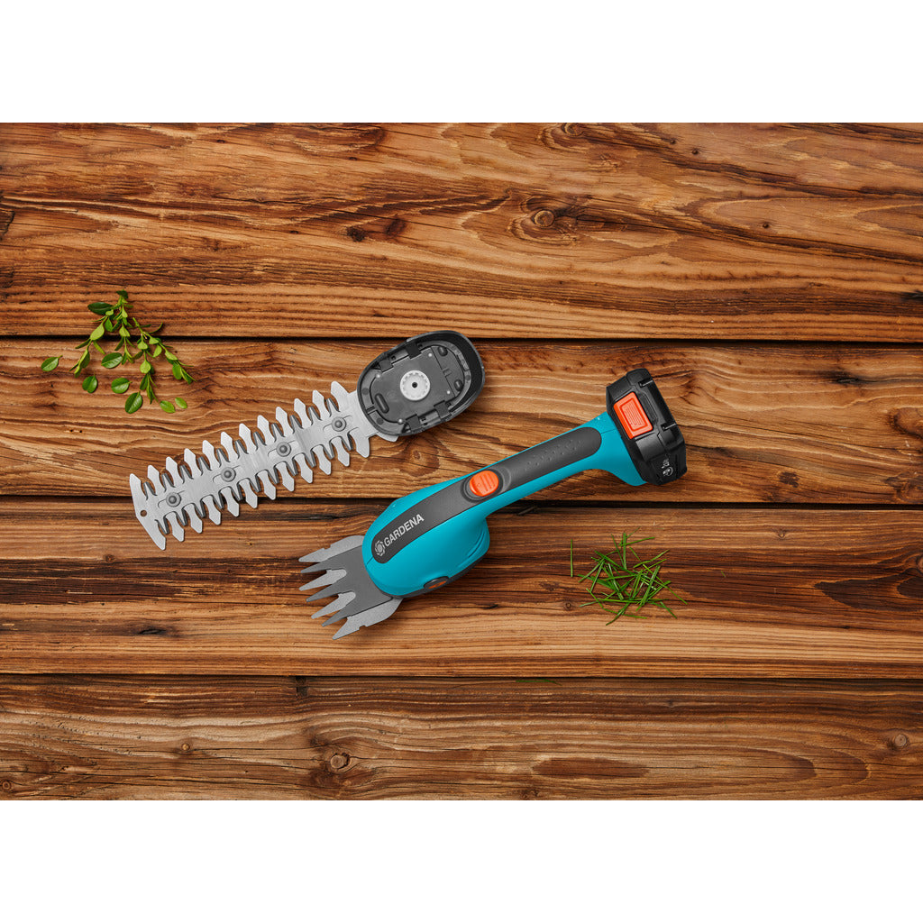 Gardena Akku-Gras- und Strauchschere PowerCut / Ready-To-Use Set