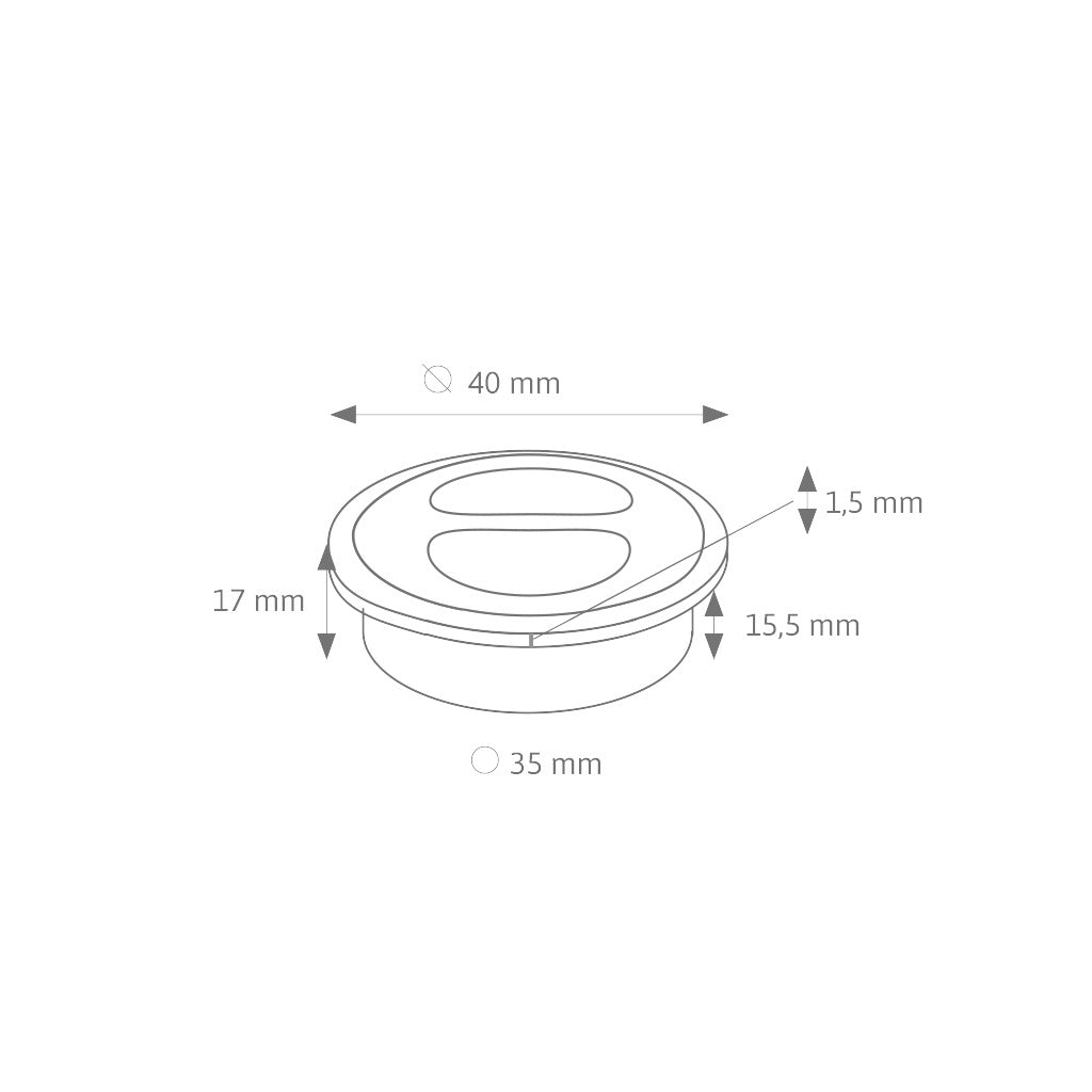 Push Power 2-fach Schalter Mini 35