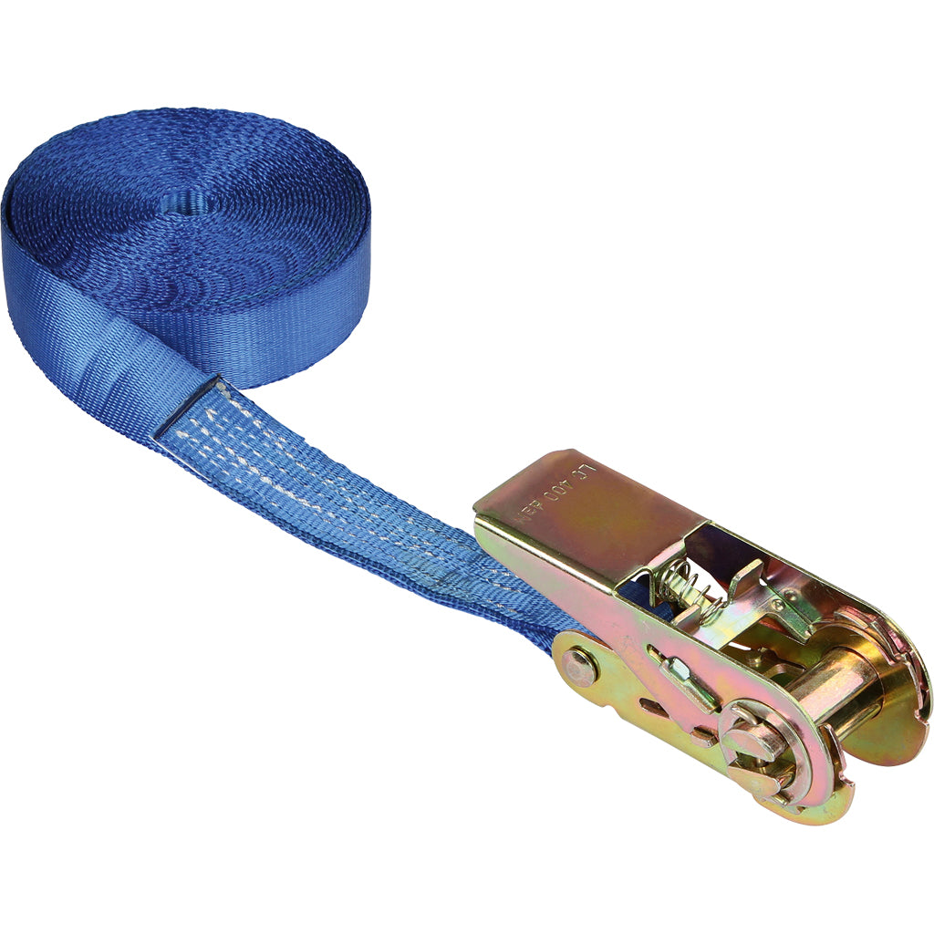 Ratchet tie-down strap, blue / 1-piece