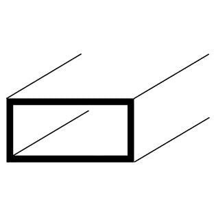 Rectangular tube profile