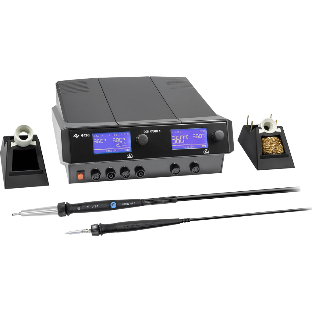 Multi-channel soldering and desoldering station i-CON VARIO 4 MK2 (AI) / with interface
