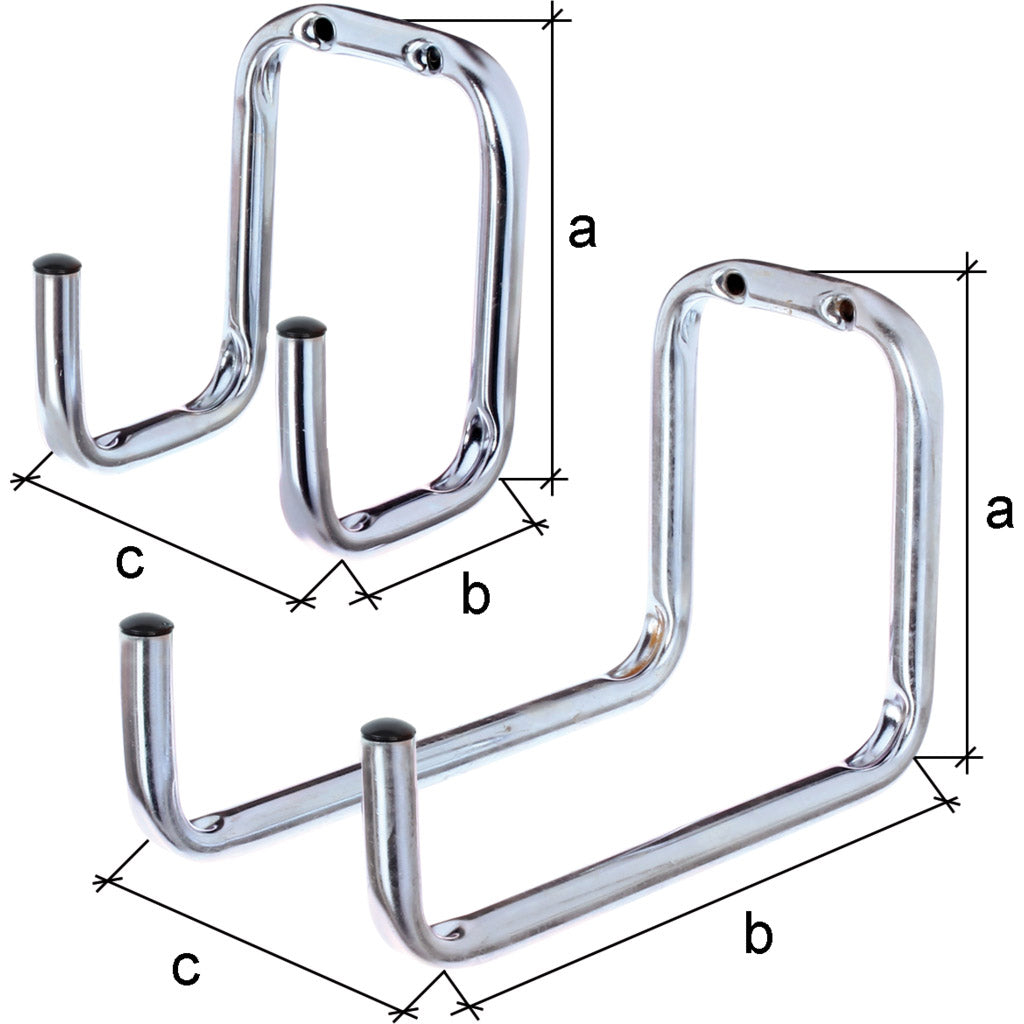 Wall hook double angled