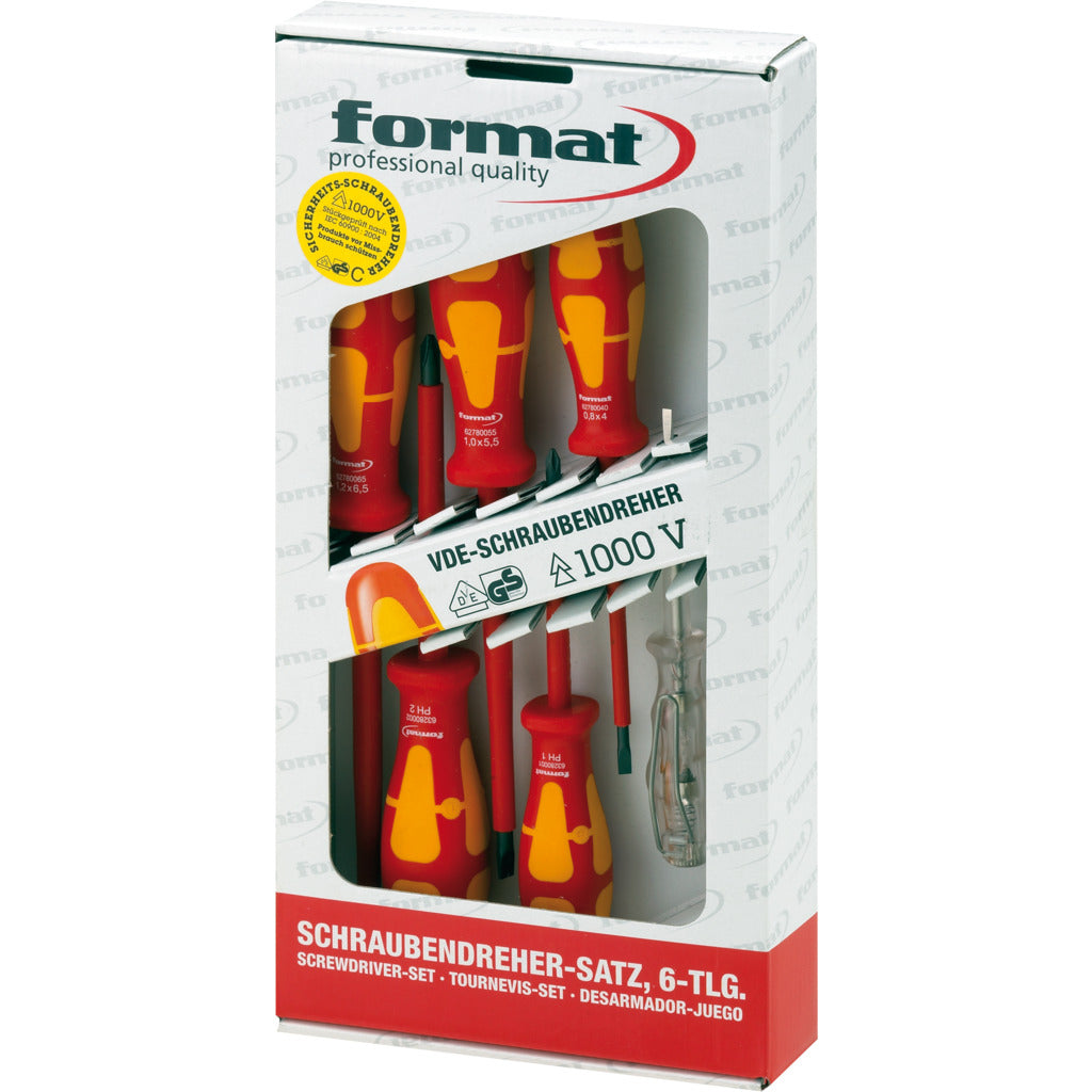 VDE screwdriver set with voltage tester PH / 6-piece
