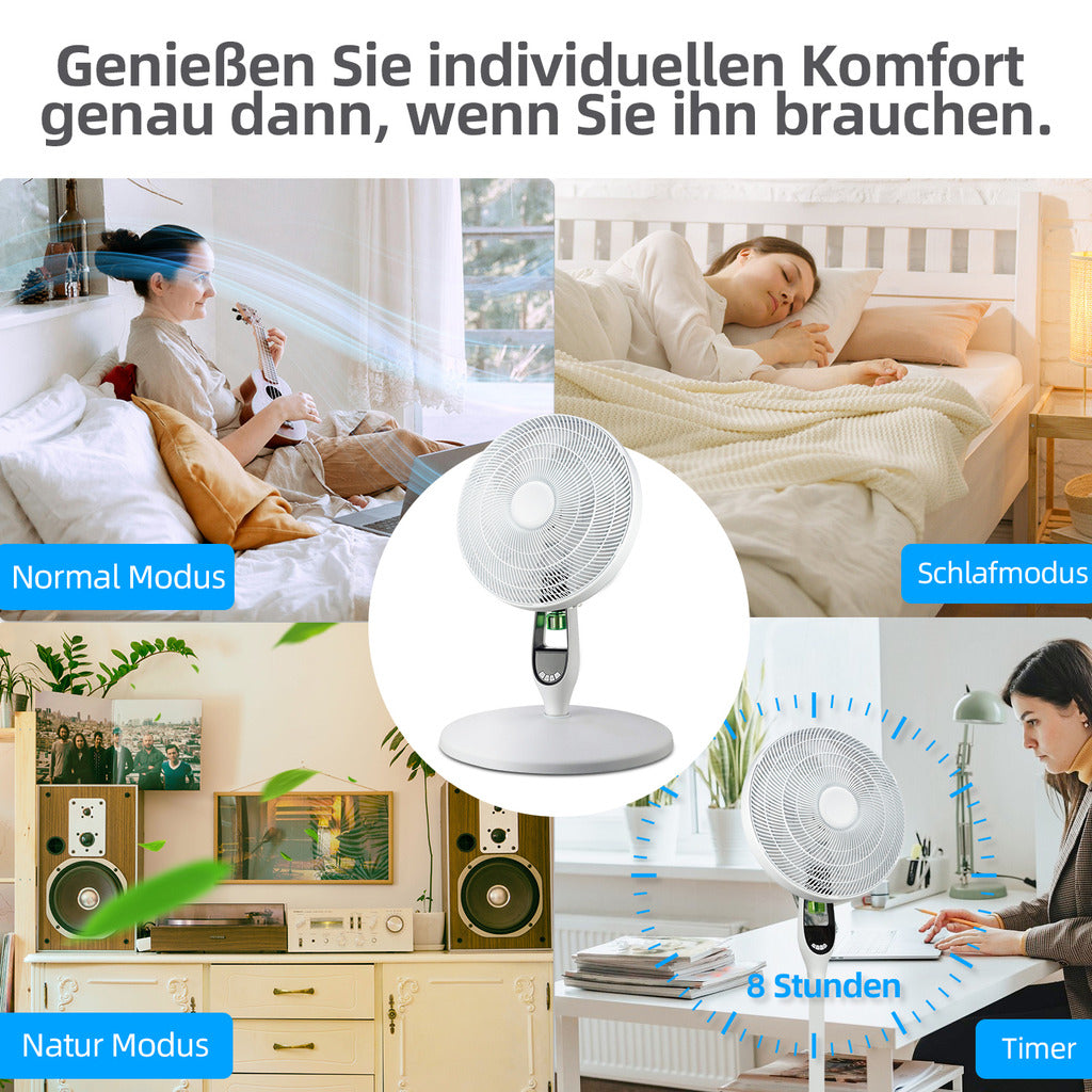 BE COOL Stand- und Tischventilator mit Mückenabwehr
