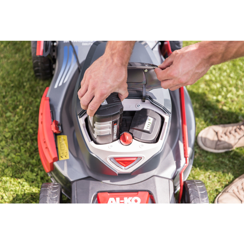 AL-KO cordless lawn mower Premium 512 Li VS-W / with 2 batteries and charger