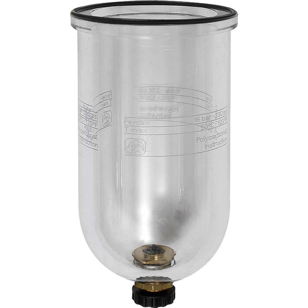 Polycarbonatbehälter (Filter) / mit O-Ring