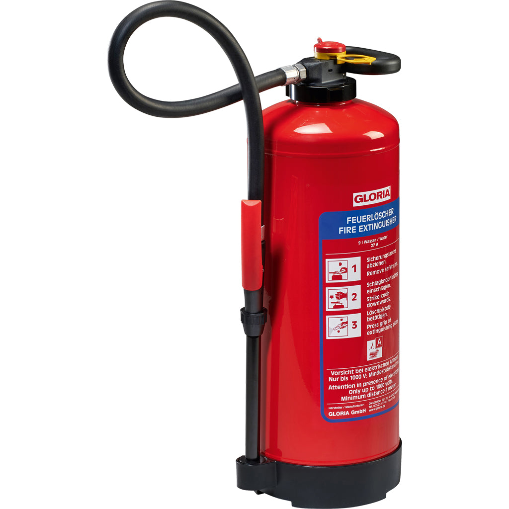 Water-rechargeable fire extinguisher with cool-down effect WKL 9 PRO