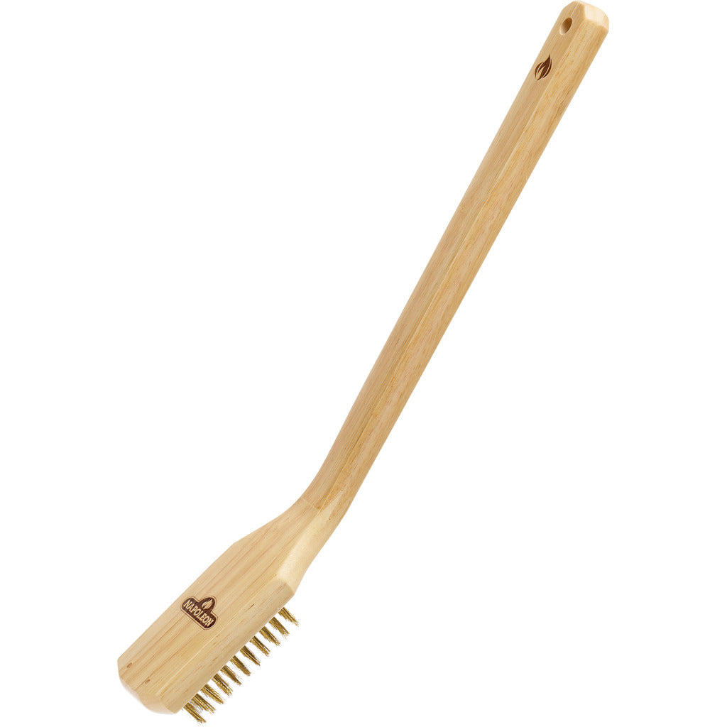 Napoleon Essential Messing Grillbürste mit Holzgriff