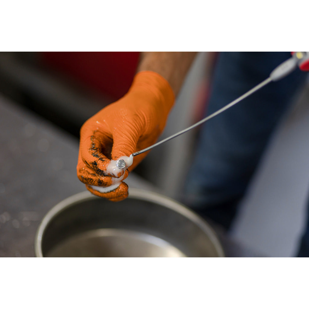 Disposable Nitrile X-Grip gloves orange