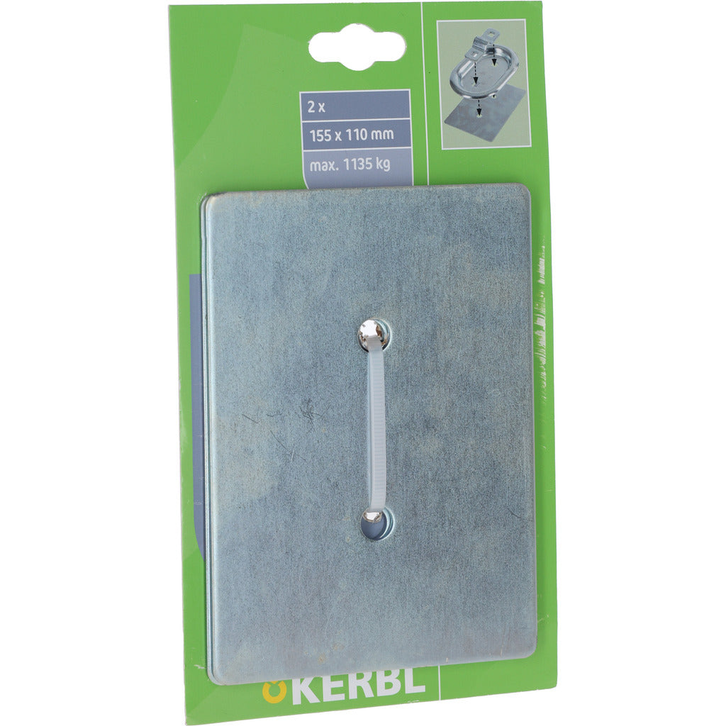 Counter plate for lashing troughs