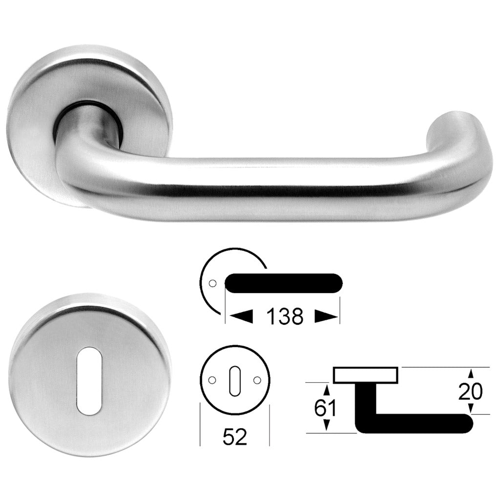 U-shaped handle set