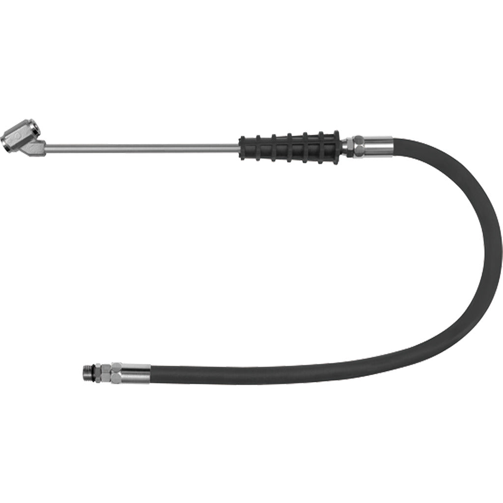 Hose with petrol station plug